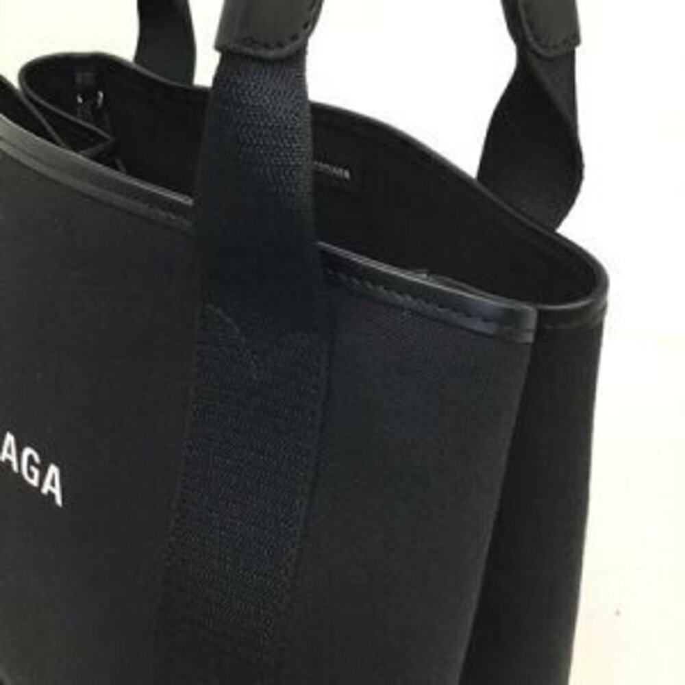 BALENCIAGA Navy Blue Cabas Tote Bag Black Clutch - Picture 7 of 9